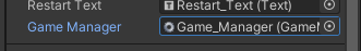 Component assigned in Inspector